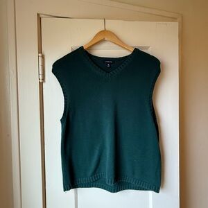 Dark Green Vintage Knit Vest